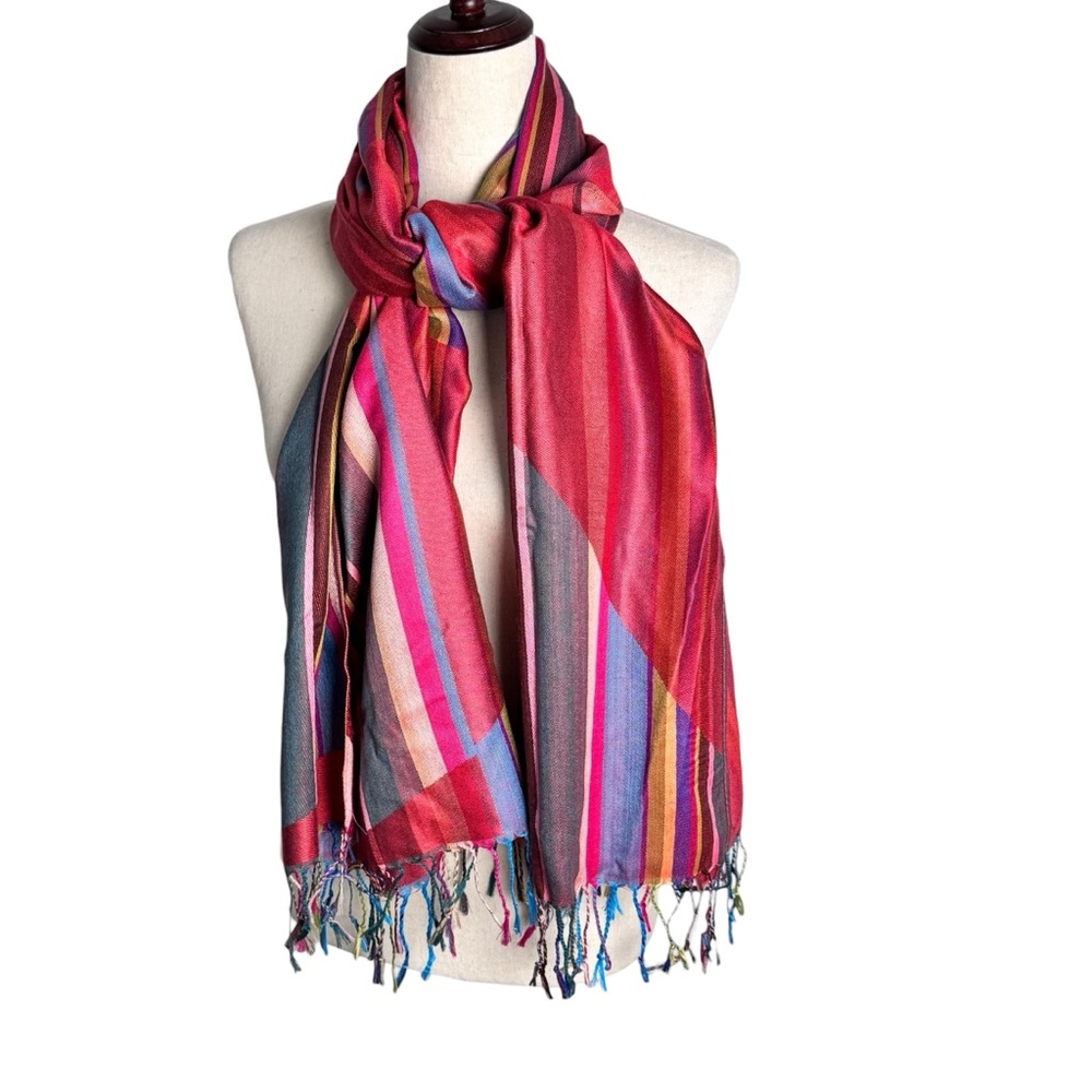 Pashmina‎ Multicolor Striped Women's Scarf
